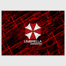 Поздравительная открытка с принтом UMBRELLA CORP , 100% бумага | плотность бумаги 280 г/м2, матовая, на обратной стороне линовка и место для марки
 | biohazard | biohazard 7 | crocodile | fang | game | hand | monster | new umbrella | resident evil | resident evil 7 | umbrella | umbrella corp | umbrella corporation | zombie | обитель