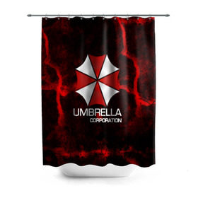 Штора 3D для ванной с принтом UMBRELLA CORP , 100% полиэстер | плотность материала — 100 г/м2. Стандартный размер — 146 см х 180 см. По верхнему краю — пластиковые люверсы для креплений. В комплекте 10 пластиковых колец | biohazard | biohazard 7 | crocodile | fang | game | hand | monster | new umbrella | resident evil | resident evil 7 | umbrella | umbrella corp | umbrella corporation | zombie | обитель