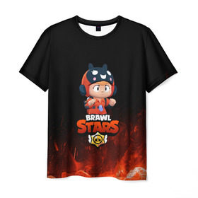 Мужская футболка 3D с принтом Brawl Stars Bea , 100% полиэфир | прямой крой, круглый вырез горловины, длина до линии бедер | bea | brawl stars | bull | colt | crow | leon | leon shark | shark | stars | акула | берли | биа | ворон | динамайк | кольт | леон | леон акула | нита | спайк | шелли | эль примо