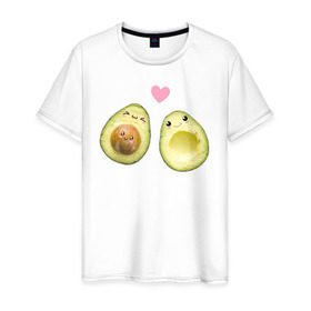Мужская футболка хлопок с принтом Авокадо , 100% хлопок | прямой крой, круглый вырез горловины, длина до линии бедер, слегка спущенное плечо. | авокадо | веган | еда блогеров | мемы | минимализм | прикольные картинки | прикольные надписи | растение | смешное авокадо | фрукт