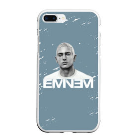 Чехол для iPhone 7Plus/8 Plus матовый с принтом EMINEM , Силикон | Область печати: задняя сторона чехла, без боковых панелей | eminem | marshall bruce mathers | music to be murdered by | rap | американский рэпер | зарубежный реп | маршалл брюс мэтерс | музыка | реп | рэпер | эм | эминем