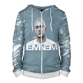 Мужская толстовка 3D на молнии с принтом EMINEM. , 100% полиэстер | длина до линии бедра, манжеты и пояс оформлены мягкой тканевой резинкой, двухслойный капюшон со шнурком для регулировки, спереди молния, по бокам два кармана | eminem | marshall bruce mathers | music to be murdered by | rap | американский рэпер | зарубежный реп | маршалл брюс мэтерс | музыка | реп | рэпер | эм | эминем