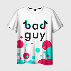 Мужская футболка 3D с принтом ТИК ТОК , 100% полиэфир | прямой крой, круглый вырез горловины, длина до линии бедер | Тематика изображения на принте: bad guy | tik tok | tiktok | тик ток | тикток