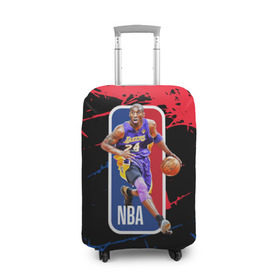 Чехол для чемодана 3D с принтом KOBE BRYANT. , 86% полиэфир, 14% спандекс | двустороннее нанесение принта, прорези для ручек и колес | 24 | kobebryant | lakers | nba | баскетбол | баскетболист | коби брайант | лейкерс | нба | спорт