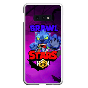 Чехол для Samsung S10E с принтом BRAWL STARS LEON WOLF , Силикон | Область печати: задняя сторона чехла, без боковых панелей | 8 | 8bit | bit | brawl | brawlstars | crow | leon | leonskin | max | mr p | sally | virus | бит | бравл | игра | леон | макс | молнии | мультик | пламя | старc | старз