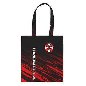 Шоппер 3D с принтом UMBRELLA CORPORATION. , 100% полиэстер | Плотность: 200 г/м2; Размер: 34×35 см; Высота лямок: 30 см | corp | corporation | resident evil | umbrella | umbrella corporation | зомби апокалипсис | зонт | игра