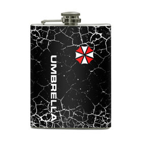 Фляга с принтом UMBRELLA CORPORATION. , металлический корпус | емкость 0,22 л, размер 125 х 94 мм. Виниловая наклейка запечатывается полностью | corp | corporation | resident evil | umbrella | umbrella corporation | зомби апокалипсис | зонт | игра