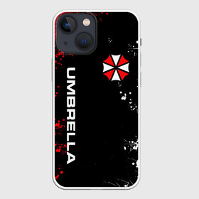 Чехол для iPhone 13 mini с принтом UMBRELLA CORPORATION. ,  |  | corp | corporation | resident evil | umbrella | umbrella corporation | зомби апокалипсис | зонт | игра