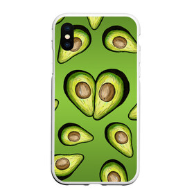 Чехол для iPhone XS Max матовый с принтом Люблю авокадо , Силикон | Область печати: задняя сторона чехла, без боковых панелей | Тематика изображения на принте: food | green | vegetarian | вегетарианец | влюбленность | влюбленные | вместе навсегда | девушке | здоровый | здоровый образ жизни | зелень | кружка | любимая | любимый | люблю | май | натуральный