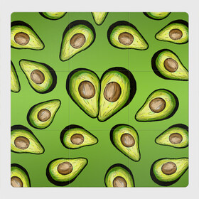Магнитный плакат 3Х3 с принтом Люблю авокадо , Полимерный материал с магнитным слоем | 9 деталей размером 9*9 см | food | green | vegetarian | вегетарианец | влюбленность | влюбленные | вместе навсегда | девушке | здоровый | здоровый образ жизни | зелень | кружка | любимая | любимый | люблю | май | натуральный