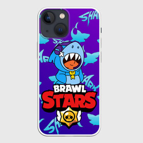 Чехол для iPhone 13 mini с принтом BRAWL STARS SHARK LEON ,  |  | 8 | 8bit | bit | brawl | brawlstars | crow | leon | leonskin | max | mr p | sally | virus | бит | бравл | игра | леон | макс | молнии | мультик | пламя | старc | старз