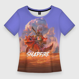 Женская футболка 3D Slim с принтом Snapfire ,  |  | dota2 | snapfire | снэпфаер | снэпфайер