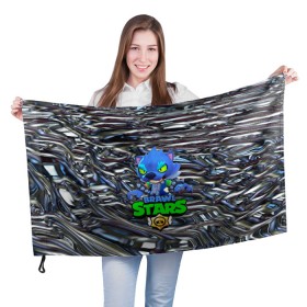 Флаг 3D с принтом brawl stars , 100% полиэстер | плотность ткани — 95 г/м2, размер — 67 х 109 см. Принт наносится с одной стороны | best leon | brawl stars | акула | бравл старс | леон