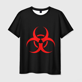 Мужская футболка 3D с принтом Plague inc , 100% полиэфир | прямой крой, круглый вырез горловины, длина до линии бедер | Тематика изображения на принте: game | ncov2019 | plague inc | warning | вирус | знак | игра | китай | коронавирус | опасность | символ