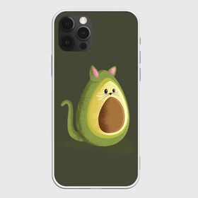 Чехол для iPhone 12 Pro Max с принтом AVOCATO , Силикон |  | Тематика изображения на принте: avocado | avocato | avogato | cat | cats | авокадо | авокато | авокот | картинка | картинки | кот | коте | котэ | прикольная | прикольные