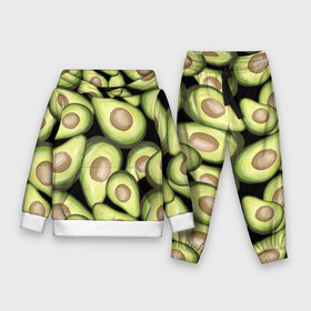 Детский костюм 3D (с толстовкой) с принтом Avocado background ,  |  | food | green | vegan | vegetarian | веган | вегетарианец | диета | здоровое питание | здоровый | здоровый образ жизни | зеленый | зож | кружка | майка | натуральный | овощи | платье | плед | подушка | полезный