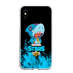 Чехол для iPhone XS Max матовый с принтом Brawl stars leon shark , Силикон | Область печати: задняя сторона чехла, без боковых панелей | bea | bib | brawl stars | crow | el brown | leon | max | nita | sally leon | shark | акула | биа | биби | бравл старс | ворон | игра | леон | макс | нита | оборотень | салли леон | сэлли леон | шарк | эл браун