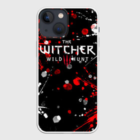 Чехол для iPhone 13 mini с принтом THE WITCHER. ,  |  | geralt | the witcher | the witcher wild hunt | witcher | ведьмак | ведьмак 3 | геральт | сериал