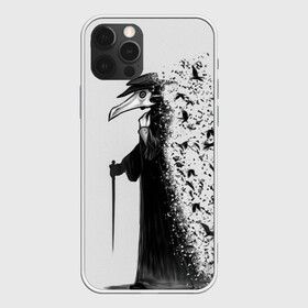 Чехол для iPhone 12 Pro с принтом Чумной доктор , силикон | область печати: задняя сторона чехла, без боковых панелей | lord | plague | болезнь | вороны | доктор | маска | птицы | чумной