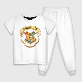 Детская пижама хлопок с принтом Coat of Hogwarts , 100% хлопок |  брюки и футболка прямого кроя, без карманов, на брюках мягкая резинка на поясе и по низу штанин
 | vdgerir | гарри поттер | гриффиндор | дамблдор | добби | слизерин | хогвартс