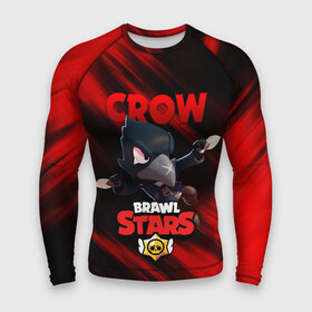 Мужской рашгард 3D с принтом BRAWL STARS CROW ,  |  | bibi | brawl stars | crow | el brown | leon | leon shark | max | sally leon | shark | stars | werewolf | акула | биби | ворон | леон | оборотень