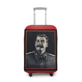 Чехол для чемодана 3D с принтом Сталин , 86% полиэфир, 14% спандекс | двустороннее нанесение принта, прорези для ручек и колес | stalin | брэнд | классно | красиво | круто | мода | сталин | стиль