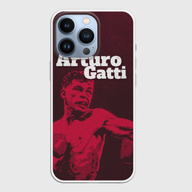 Чехол для iPhone 13 Pro с принтом Arturo Gatti ,  |  | Тематика изображения на принте: arturo gatti | arturo thunder gatti | gatti | thunder | артуро гатти | гатти