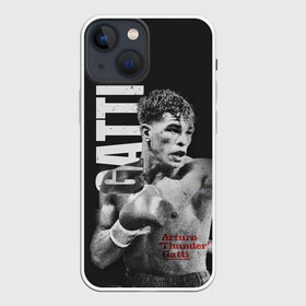 Чехол для iPhone 13 mini с принтом Gatti ,  |  | Тематика изображения на принте: arturo gatti | arturo thunder gatti | gatti | thunder | артуро гатти | гатти