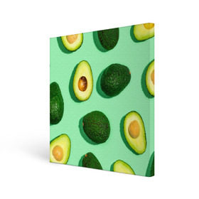 Холст квадратный с принтом АВАКАДО , 100% ПВХ |  | ovakado | авокадо | фрукты