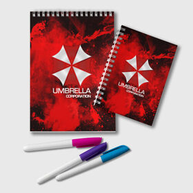 Блокнот с принтом UMBRELLA CORP , 100% бумага | 48 листов, плотность листов — 60 г/м2, плотность картонной обложки — 250 г/м2. Листы скреплены удобной пружинной спиралью. Цвет линий — светло-серый
 | biohazard | biohazard 7 | crocodile | fang | game | hand | monster | new umbrella | resident evil | resident evil 7 | umbrella | umbrella corp | umbrella corporation | zombie | обитель