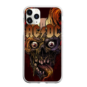 Чехол для iPhone 11 Pro Max матовый с принтом AC DC , Силикон |  | ac dc | acdc | back in black | columbia | epic | force | guitar | pop | rock | vevo | ангус | блюз | рок | хард | янг