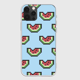 Чехол для iPhone 12 Pro Max с принтом Пиксельный арбуз , Силикон |  | minecraft | арбуз | арбузы | майнкрафт | пиксели | пиксель | фрукт | фрукты | ягода | ягоды
