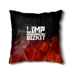 Подушка 3D с принтом LIMP BIZKIT , наволочка – 100% полиэстер, наполнитель – холлофайбер (легкий наполнитель, не вызывает аллергию). | состоит из подушки и наволочки. Наволочка на молнии, легко снимается для стирки | dj lethal | limp bizkit | rock | джон отто | лимп бизкит | майк смит | музыка | роб уотерс | рок | сэм риверс | терри бальзамо | уэс борланд | фред дёрст