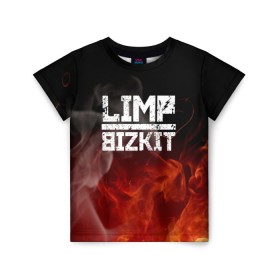 Детская футболка 3D с принтом LIMP BIZKIT , 100% гипоаллергенный полиэфир | прямой крой, круглый вырез горловины, длина до линии бедер, чуть спущенное плечо, ткань немного тянется | dj lethal | limp bizkit | rock | джон отто | лимп бизкит | майк смит | музыка | роб уотерс | рок | сэм риверс | терри бальзамо | уэс борланд | фред дёрст