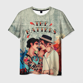 Мужская футболка 3D с принтом THE HATTERS , 100% полиэфир | прямой крой, круглый вырез горловины, длина до линии бедер | Тематика изображения на принте: hatters | music | rock | музыка | рок