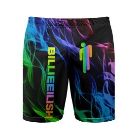 Мужские шорты спортивные с принтом BILLIE EILISH ,  |  | be | billie | billie eilish | blohsh | ghoul | билли | билли айлиш
