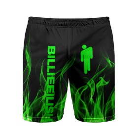 Мужские шорты спортивные с принтом BILLIE EILISH ,  |  | be | billie | billie eilish | blohsh | ghoul | билли | билли айлиш