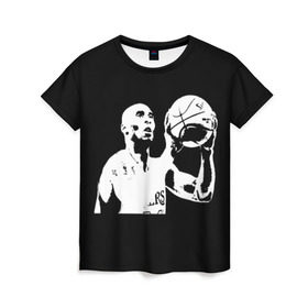 Женская футболка 3D с принтом Kobe Bryant 24 , 100% полиэфир ( синтетическое хлопкоподобное полотно) | прямой крой, круглый вырез горловины, длина до линии бедер | 24 | basketball | bryant | kobe | lakers | nba