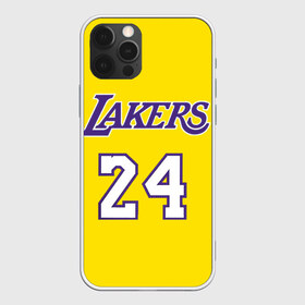 Чехол для iPhone 12 Pro Max с принтом Kobe Bryant 24 , Силикон |  | Тематика изображения на принте: 24 | basketball | kobe bryant | lakers | nba