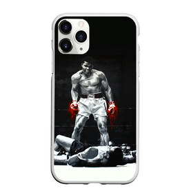 Чехол для iPhone 11 Pro матовый с принтом Muhammad Ali , Силикон |  | ali | muhammad ali | the greatest | али | бокс | мухамед али | мухаммед али