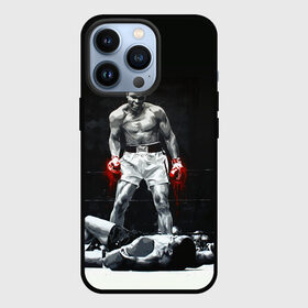 Чехол для iPhone 13 Pro с принтом Muhammad Ali ,  |  | Тематика изображения на принте: ali | muhammad ali | the greatest | али | бокс | мухамед али | мухаммед али