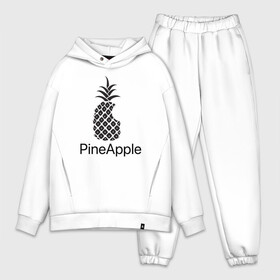 Мужской костюм хлопок OVERSIZE с принтом PineApple ,  |  | Тематика изображения на принте: apple | pineapple | ананас | фрукт | фрукты | эпл | эппл