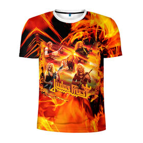 Мужская футболка 3D спортивная с принтом Judas Priest , 100% полиэстер с улучшенными характеристиками | приталенный силуэт, круглая горловина, широкие плечи, сужается к линии бедра | Тематика изображения на принте: judas | priest | грув метал | группа | рок | хард рок | хеви метал