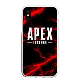 Чехол для iPhone XS Max матовый с принтом APEX LEGENDS , Силикон | Область печати: задняя сторона чехла, без боковых панелей | apex | apex legends | battle | battle royal | bloodhound | titanfall | wraith | апекс | апекс легендс | батл рояль | битва | война | каустик | королевская битва