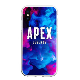 Чехол для iPhone XS Max матовый с принтом APEX LEGENDS , Силикон | Область печати: задняя сторона чехла, без боковых панелей | apex | apex legends | battle | battle royal | bloodhound | titanfall | wraith | апекс | апекс легендс | батл рояль | битва | война | каустик | королевская битва