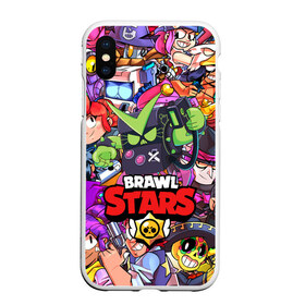 Чехол для iPhone XS Max матовый с принтом BRAWL STARS VIRUS 8-BIT , Силикон | Область печати: задняя сторона чехла, без боковых панелей | 8 bit | 8 бит | bibi | brawl stars | crow | el brown | leon | leon shark | max | mr.p | sally leon | shark | stars | virus | werewolf | акула | биби | вирус | ворон | леон | оборотень | пингвин