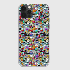 Чехол для iPhone 12 Pro Max с принтом Stickerboom , Силикон |  | art | bomb | graffiti | hearts | monsters | stars | stickerboom | stickers | texture | арт | бомба | вишня | граффити | звезды | монстры | мороженое | сердечки | стикербум | стикеры | текстура