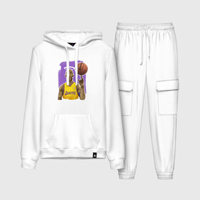 Женский костюм хлопок (с толстовкой) с принтом Kobe Bryant ,  |  | basketball | black | bryant | game | james | kobe | kobebryant | lakers | lebron | los angeles | mamba | nba | rip | slam dunk | баскетбол | баскетболист | брайант | браянт | джеймс | игрок | коби | леброн | лейкерс | лос анджеле