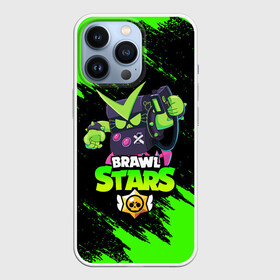 Чехол для iPhone 13 Pro с принтом BRAWL STARS VIRUS 8 BIT ,  |  | 8 bit | 8 бит | bibi | brawl stars | crow | el brown | leon | leon shark | max | mr.p | sally leon | shark | stars | virus | werewolf | акула | биби | вирус | ворон | леон | оборотень | пингвин