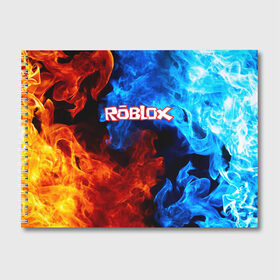 Альбом для рисования с принтом ROBLOX , 100% бумага
 | матовая бумага, плотность 200 мг. | game | gamer | logo | minecraft | roblox | simulator | игра | конструктор | лого | майнкрафт | симулятор | строительство | фигура